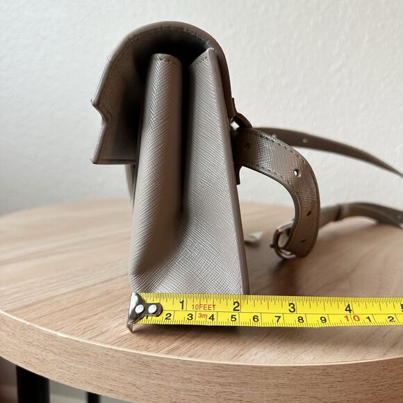 Senreve Aria Belt Bag in Pebbled / Sand / Silver EUC 100% Genuine Leather - Picture 16 of 16